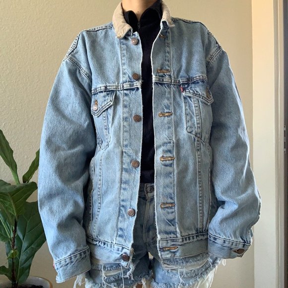 levis denim jacket corduroy collar